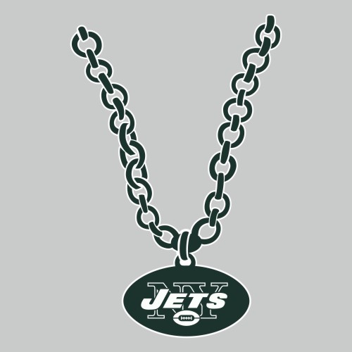 New York Jets Necklace logo vinyl decal